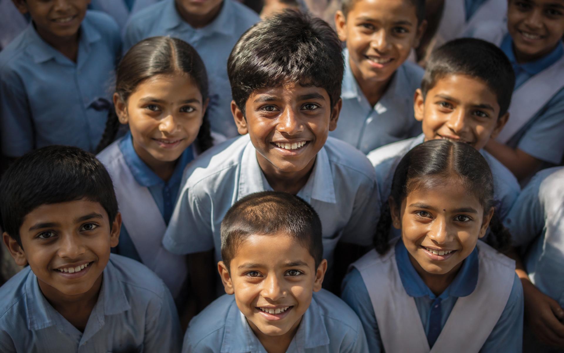 Students in an Indian classroom